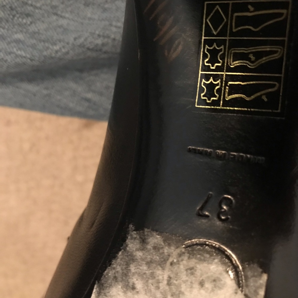 Chanel black heels/loafers 37 nwb black 98A - Picture 7 of 10